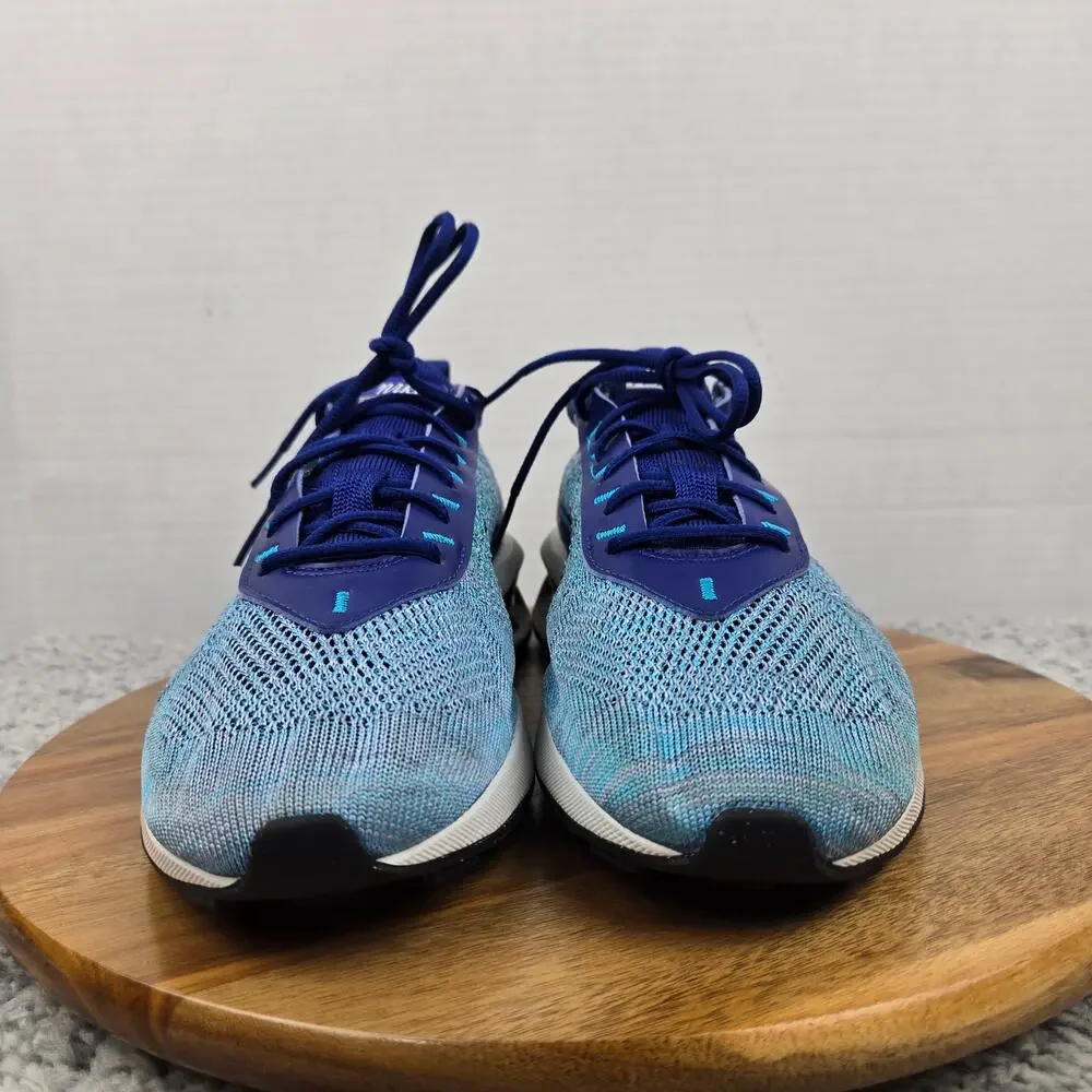 Nike Mens 8 Air Max Flyknit Racer Blue Algae Casual Athletic Sneaker FD2765-400
